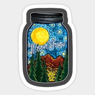 Moonshine Sticker